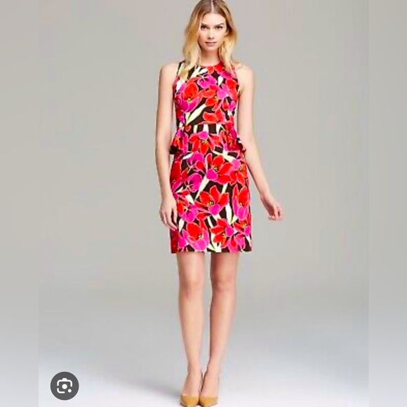 Kate Spade New York Peplum Floral Dress size 0 - Picture 1 of 8